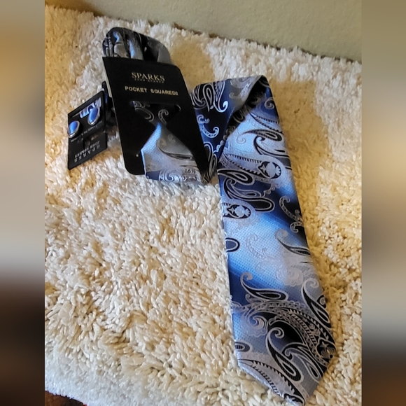 Mens Blue Tie - Picture 2 of 2